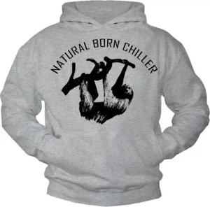 MAKAYA Kapuzenpullover Herren Sweatshirt mit Kapuze Aufdruck Chiller Pullover Print Pulli