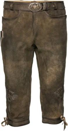 Luis Steindl Trachtenhose Kniebundlederhose mit Gürtel