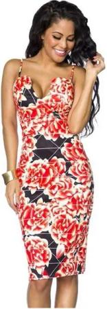 Atixo Etuikleid Etuikleid Sommerkleid Minikleid Cocktail-Kleid Paty Sommerkleid