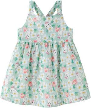 suebidou Midikleid Mädchenkleid Sommerkleid mit Kätzchen-Blumen Muster Baby Kleinkind