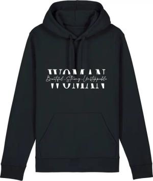 ANNIS Fashion & Accessoires Kapuzensweatshirt WOMAN (1-tlg) hoher Bio-Baumwollanteil, Statementdruck