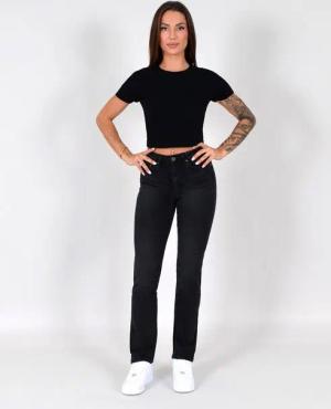 ESRA Straight-Jeans Damen Stretch-Jeans G1400 Straight Jeans Damen High Waist Stretch Jeans Damen Regular Hose