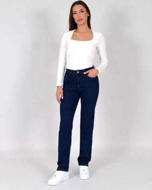 ESRA Straight-Jeans Damen Stretch-Jeans G1400 Straight Jeans Damen High Waist Stretch Jeans Damen Regular Hose