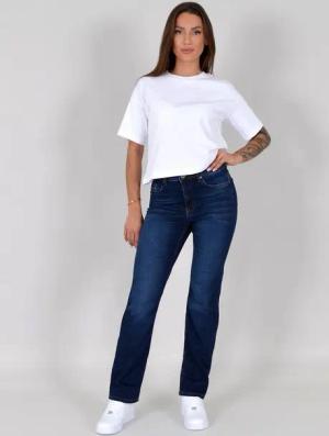 ESRA Straight-Jeans Damen Stretch-Jeans G1400 Straight Jeans Damen High Waist Stretch Jeans Damen Regular Hose