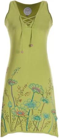 Vishes Tunikakleid Armloses Damen Longshirt-Kleid Mini-Kleid Tunika-Kleid T-Shirtkleid Boho, Goa, Hippie Style