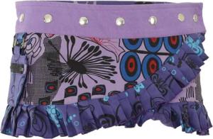 PUREWONDER Wickelrock Damen Rock mit Druckknöpfen sk30 kurz