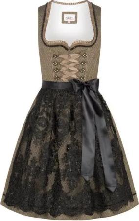 Nübler Dirndl Mini Dirndl Erika in Gold von Nübler