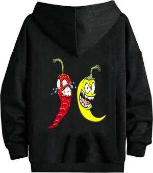 RMK Kapuzenpullover Herren Pullover Hoodie mit Kapuze Pulli mit Taschen Peperoni mit lizenziertem Print