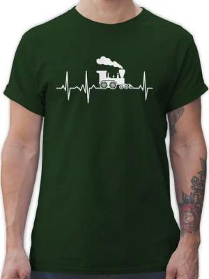 Shirtracer T-Shirt Dampflok Herzschlag weiß Hobby Outfit