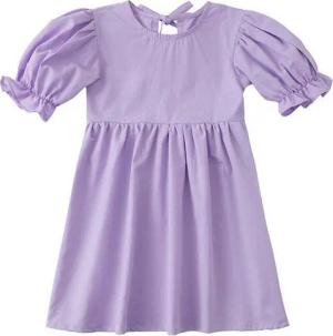 AUKUU Jerseykleid Das Kurzarmkleid des kleinen Mädchens ist ein süßes Sommerkleid.