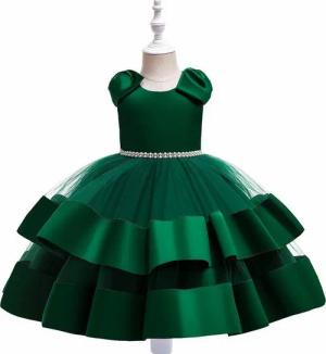 AUKUU Jerseykleid Kleines Mädchen Rock Klavier Performance Kleid Kleid Geburtstagskleid
