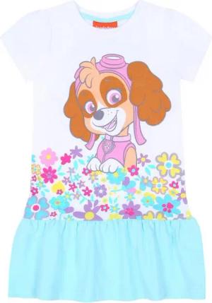 Sarcia.eu Sommerkleid Weiß-pfefferminzfarbenes Sommerkleid SKYE Paw Patrol 7 Jahre