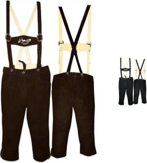 German Wear Trachtenlederhose GW1402 Damen Trachten lederhose Kniebundhose Damenlederhose