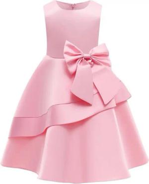 AUKUU Jerseykleid Das Kleid des kleinen Mädchens ist ein Bühnenkleid für Sommeraufführungen, modisch und festlich.