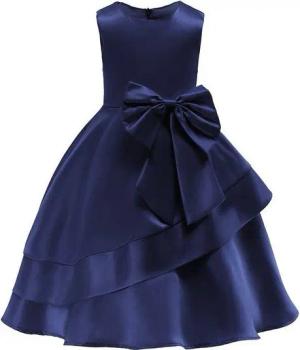 AUKUU Jerseykleid Das Kleid des kleinen Mädchens ist ein Bühnenkleid für Sommeraufführungen, modisch und festlich.