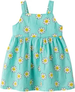suebidou Midikleid Mädchenkleid mit Gänseblümchenmuster Sommerkleid Baby/Kleinkind Allover Muster
