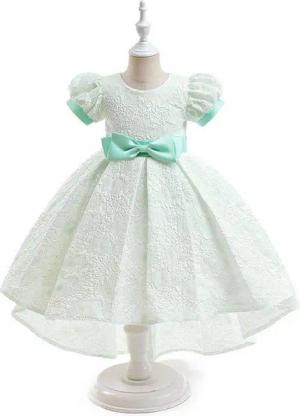 AUKUU Jerseykleid Kleines Mädchen-Schwanzkleid, Klavier-Performance-Kleid, Schleifenkleid