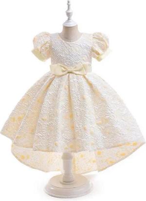 AUKUU Jerseykleid Kleines Mädchen-Schwanzkleid, Klavier-Performance-Kleid, Schleifenkleid