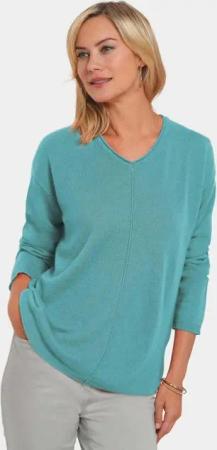 GOLDNER Strickpullover Kaschmirpullover mit V-Ausschnitt