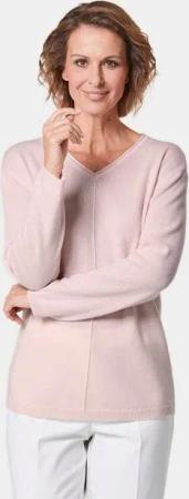 GOLDNER Strickpullover Kurzgröße: Kaschmirpullover mit V-Ausschnitt