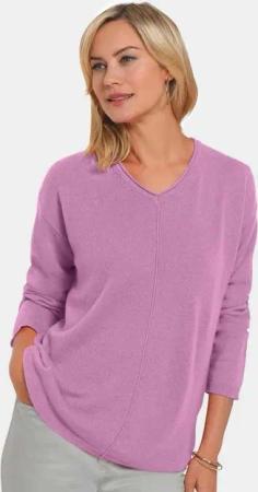 GOLDNER Strickpullover Kaschmirpullover mit V-Ausschnitt