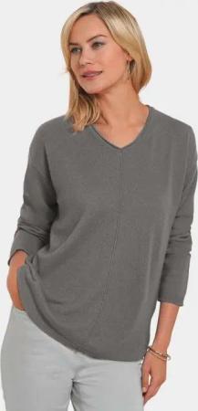 GOLDNER Strickpullover Kaschmirpullover mit V-Ausschnitt