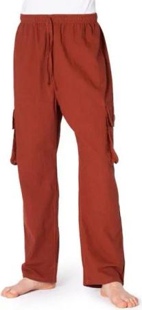 PANASIAM Wellnesshose Cargo-Hose K bequeme Sommerhose mit 4 Taschen aus 100% Baumwolle Unisex Freizeithose für Damen und Herren Relaxhose Cargohose