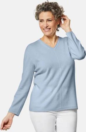 GOLDNER Strickpullover Kaschmirpullover mit V-Ausschnitt