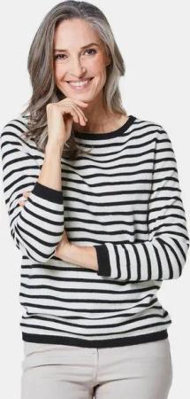 GOLDNER Strickpullover Kaschmirpullover mit U-Boot Ausschnitt