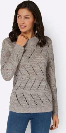 Sieh an! Strickpullover Rundhalspullover