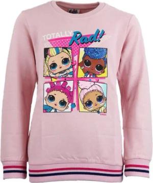 L.O.L. SURPRISE! Rundhalspullover LOL Surprise Mädchen Kinder Pulli Gr. 104 bis 134, Rosa oder Blau, 100% Baumwolle