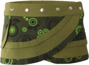 PUREWONDER Wickelrock Damen Rock mit Druckknöpfen sk29 kurz