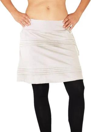 PUREWONDER Sommerrock Damen Rock mit Druckknöpfen sk238 Baumwolle Einheitsgröße