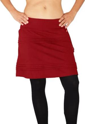PUREWONDER Sommerrock Damen Rock mit Druckknöpfen sk238 Baumwolle Einheitsgröße