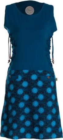 Vishes Minikleid Damen Sommerkleid armlos-es Blumen-Kleid Tunika-Kleid T-Shirtkleid Boho, Goa, Guru Style