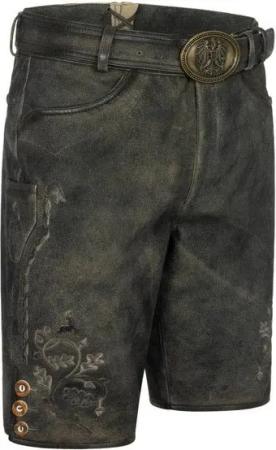 Nübler Trachtenlederhose Lederhose kurz RV Christian ZIP in Torf von Nübler