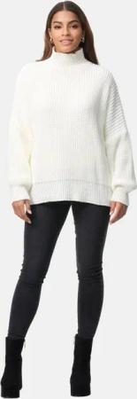 Elara Strickpullover Elara Damen Strickpullover Hoherkragen (1-tlg)