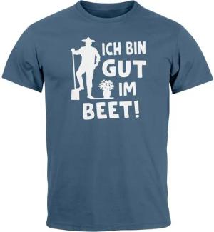 MoonWorks Print-Shirt Herren T-Shirt Ich bin gut im Beet Wortspiel Fun-Shirt Party Urlaub mit Print