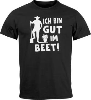 MoonWorks Print-Shirt Herren T-Shirt Ich bin gut im Beet Wortspiel Fun-Shirt Party Urlaub mit Print