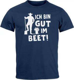 MoonWorks Print-Shirt Herren T-Shirt Ich bin gut im Beet Wortspiel Fun-Shirt Party Urlaub mit Print