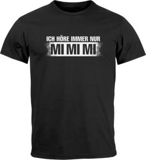 MoonWorks Print-Shirt Herren T-Shirt Lustige Sprüche Ich höre immer nur Mimimi Fun-Shirt mit Print