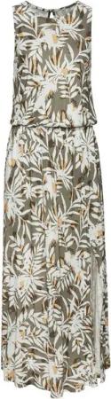 Vivance Maxikleid mit Alloverdruck, langes Sommerkleid mit Schlitz, Druckkleid