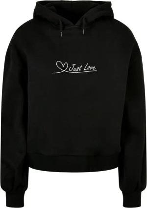 Merchcode Kapuzenpullover Merchcode Damen Ladies Just love Organic Oversized Hoody (1-tlg)