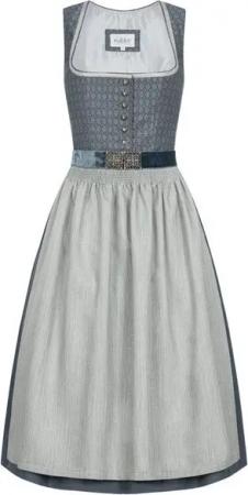 Nübler Dirndl Midi Dirndl Edda in Blau von Nübler