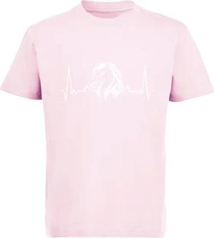 MyDesign24 T-Shirt Kinder Print Shirt Pferde T-Shirt mit Herzschlaglinie Bedrucktes Jungen und Mädchen Pferde T-Shirt i557
