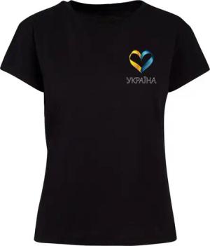 Merchcode T-Shirt Merchcode Ladies Merchcode Football - Ukraine T-shirt (1-tlg)
