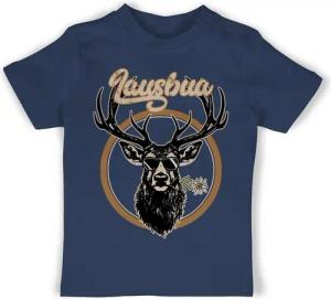 Shirtracer T-Shirt Lausbua Hirsch Hirschgeweih Lausbub Mode für Oktoberfest Baby Outfit
