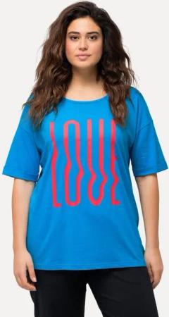 Ulla Popken T-Shirt T-Shirt oversized LOVE Halbarm