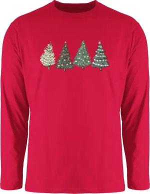 Shirtracer Rundhalsshirt Weihnachtsbäume Weihachten Kleidung