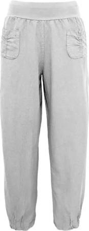 Aurela Damenmode Leinenhose Sommerliche Leinen Pumphose luftig leichte Schlupfhose (1-tlg) elastischer Bund, in Unifarbe
